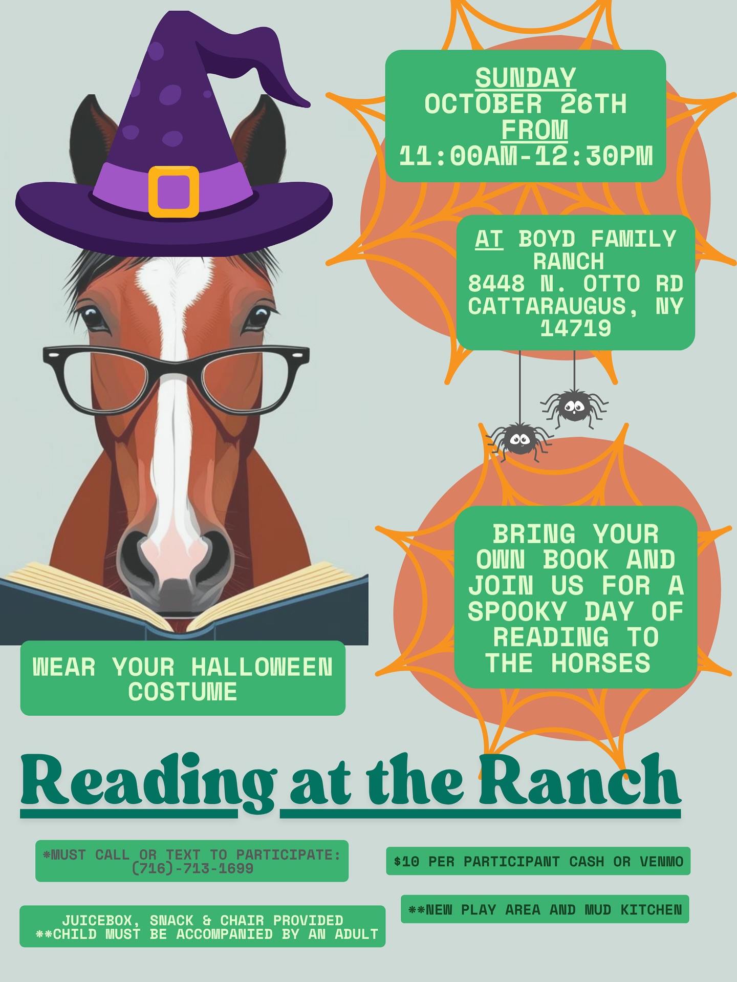 Reading with the horses